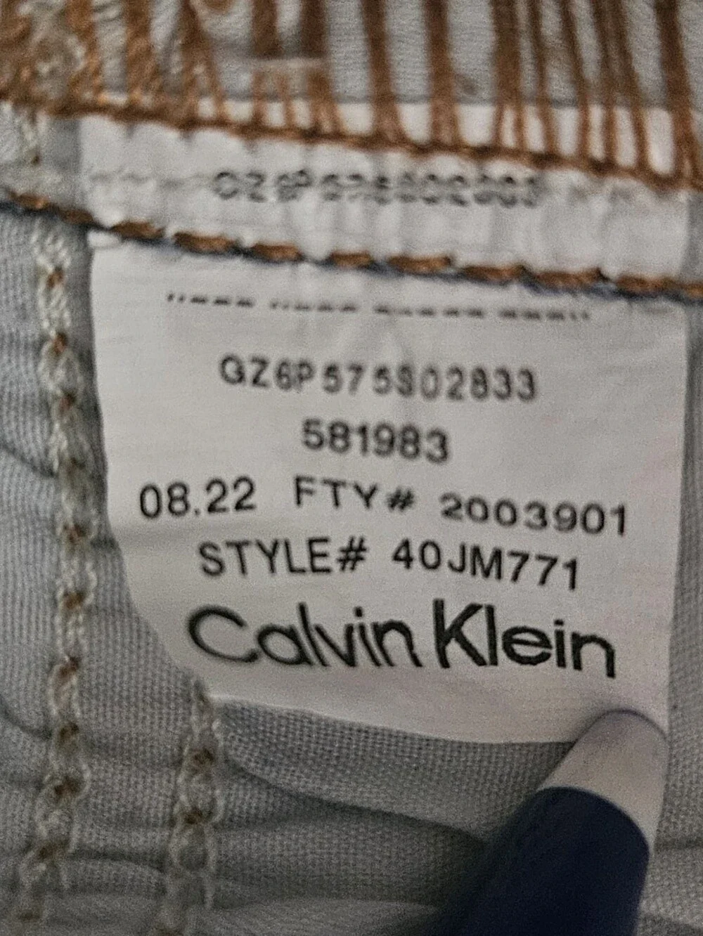 Vintage Calvin Klein Light Blue Men's Jeans